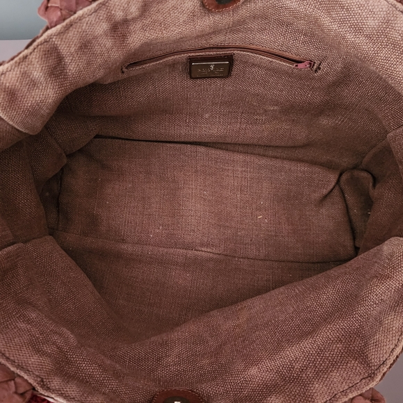 Paolo Masi Brown Tote with Colorful Floral Accents - Picture 7 of 9